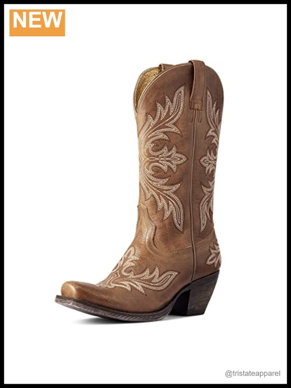 ARIAT Women's Circuit Rosewood Western Boots Mid-Calf Pull-On Leather